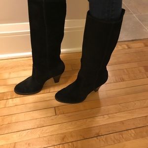Alfani Black Suede Heeled Boots